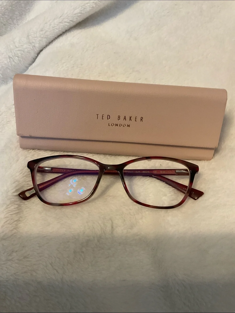 Authentic Ted Baker TPW003 Women's Eyeglass Frames with Case Black